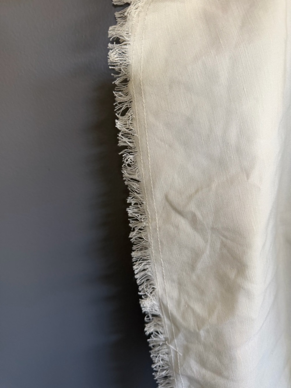 Mango LINEN DRESS WITH FRAYED HEM - Picture 9 of 11